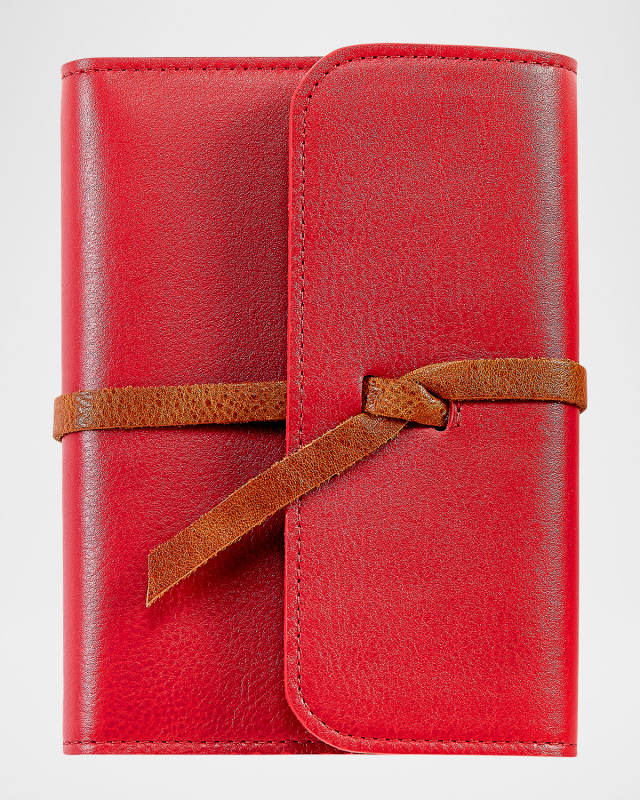 7" Refillable Leather Wrap Journal
